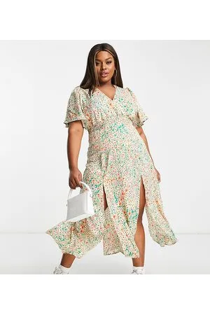 Ax Paris V neck wrap dress in floral
