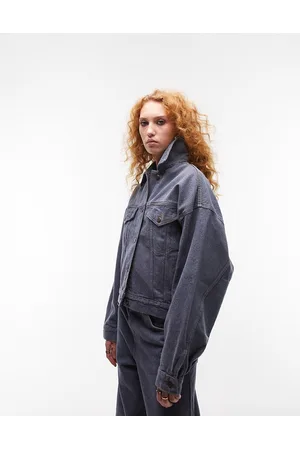 Topshop Balloon co-ord denim jacket in