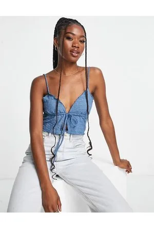 Pull&Bear Tie front co-ord top in