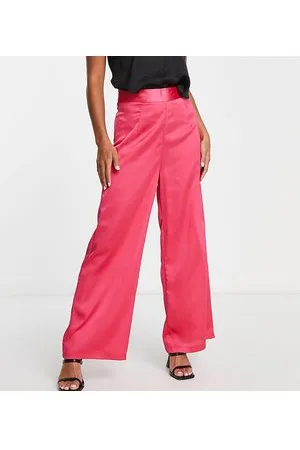 New Look Satin wide leg trouser in