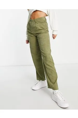 Urban Threads Corduroy trousers in lime