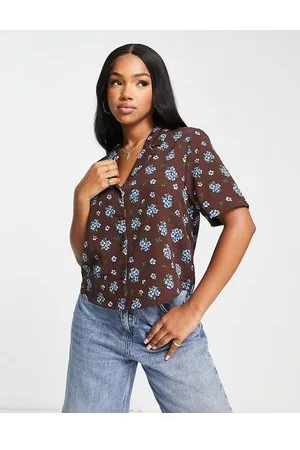 Monki Short sleeve blouse in floral print