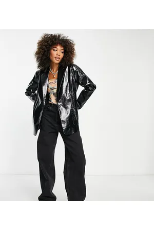 Reclaimed PU blazer in