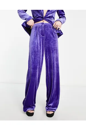 ONLY Wide leg velvet trouser co-ord in
