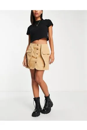 I saw it first Cargo mini skirt in beige