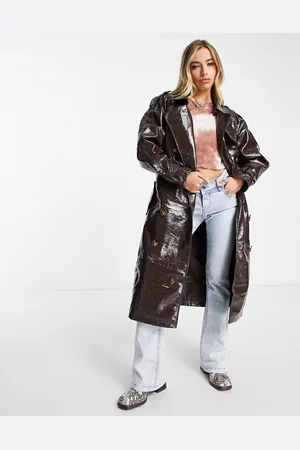 Object Vinyl trench coat in