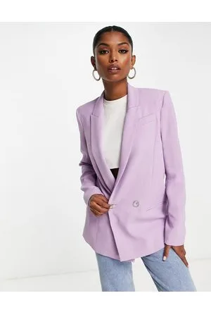 River Island Co-ord structured blazer in light