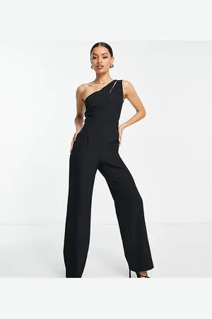 Vesper One slash shoulder jumpsuit in