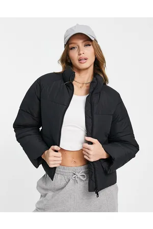 Monki Padded jacket in dark