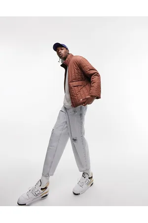 Topman Vertical puffer jacket in