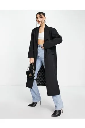 Something New Maxi blazer with monogram turn up cuff in
