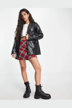 New Look Faux leather blazer in