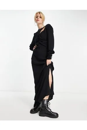 Object Spliced bodycon maxi dress in