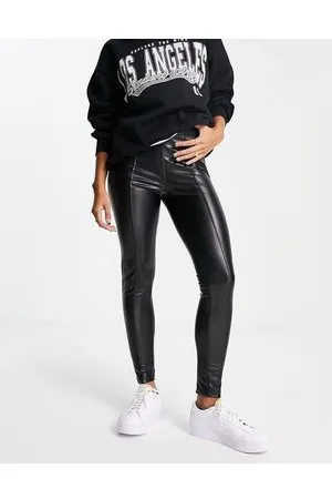 New Look Faux leather trouser leggings in