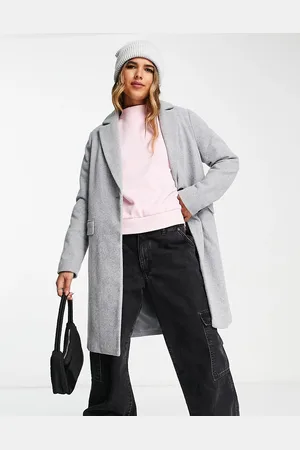 New Look Formal lined button front coat in