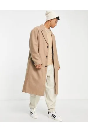 New Look Overcoat with wool in camel