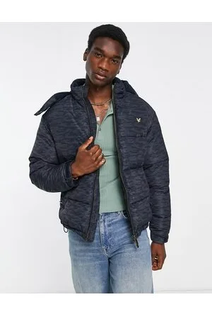 Lyle & Scott Archive printed puffer jacket in