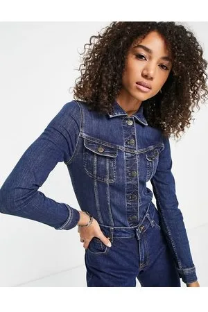 Lee Seam detail denim jacket in indigo
