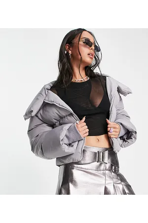 COLLUSION Oversized wadded puffer jacket in