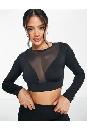 HIIT Long sleeve top with mesh cut outs in