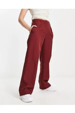 ASOS Everyday slouchy boy trouser in bordeaux