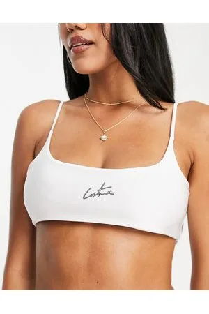 The Couture Club Scoop logo bikini top in