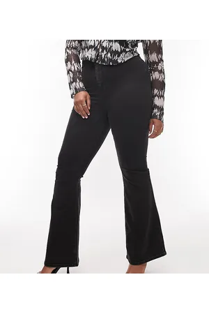 Topshop Joni flare jeans in washed