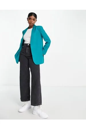 Y.A.S Oversized tailored blazer co-ord in teal