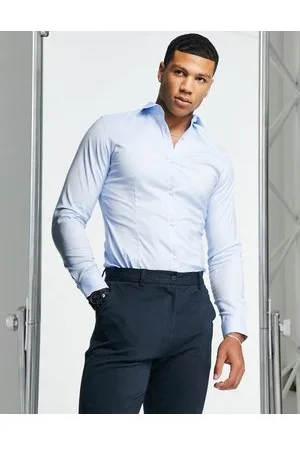 JACK & JONES Premium super slim fit stretch smart shirt in