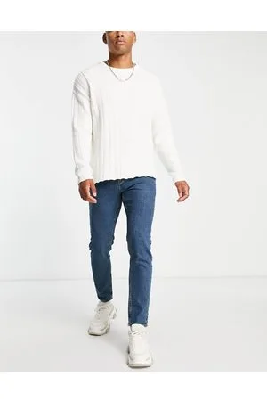 ASOS Stretch tapered jeans in dark wash