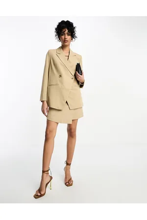 Y.A.S Tailored suit double breasted blazer co-ord in camel