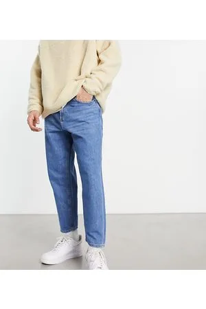 ADPT. Wide fit cropped jean in light wash