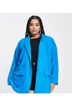 Native Youth Oversized relaxed blazer in pop velvet co-ord