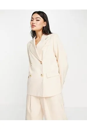 Unique 21 Oversized dad blazer co-ord in stone
