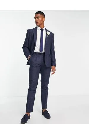 Noak British Tweed slim suit jacket in