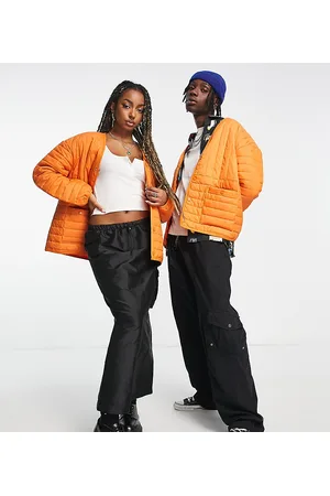 Reclaimed Unisex quilted liner jacket in colour