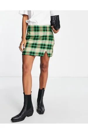River Island Check mini skirt co-ord in
