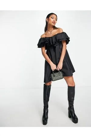 Something New X Naomi Anwer ruffle mini dress in