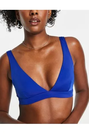 Monki V neck bikini top in bright