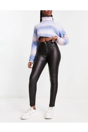 Stradivarius Coated push up skinny jean in
