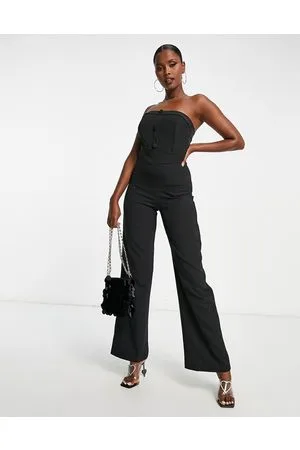Trendyol Bandeau wide leg jumpsuit in