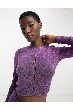 ONLY Cut out top co-ord in glitter