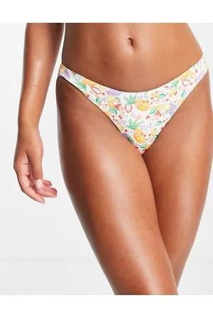 Monki Bikini brief in fruit print