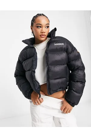 Napapijri A-box crop puffer jacket in