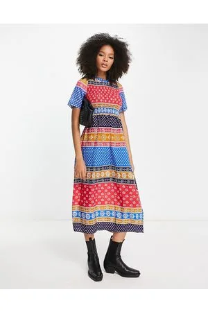 Never Fully Dressed Marlene vintage stripe midi dress in