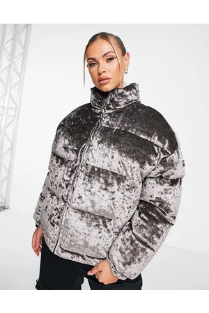 Napapijri Belay velvet puffer jacket in