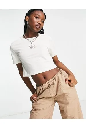 Vans Oval Sporty crop t-shirt in Exclusive at ASOS