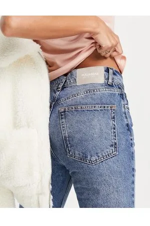 Pull&Bear 90s jean with rips and split hem in