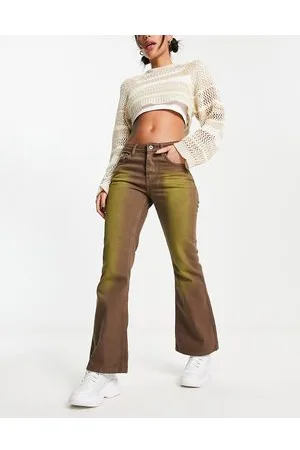 The Ragged Priest Low rider shaded jeans in and lime