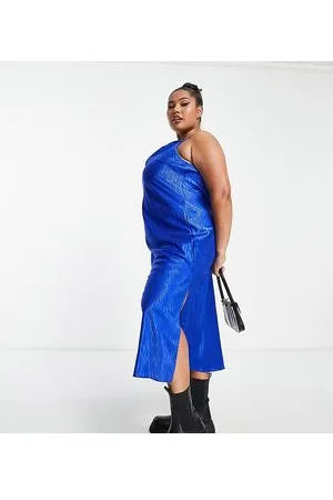 New Look New Look Curve cowl neck satin slip midi dress in